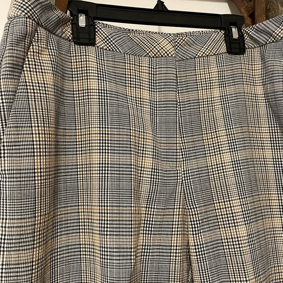 H&M Black/Tan Houndstooth Print Women’s Trousers - Picture 2 of 9
